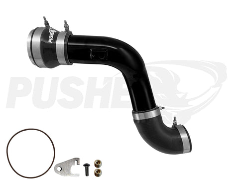 Pusher HD 3" Cold Side Charge Tube for 2011-16 Ford F250/350/F450/F550 6.7L Powerstroke w/ Throttle Valve Adapter - 4