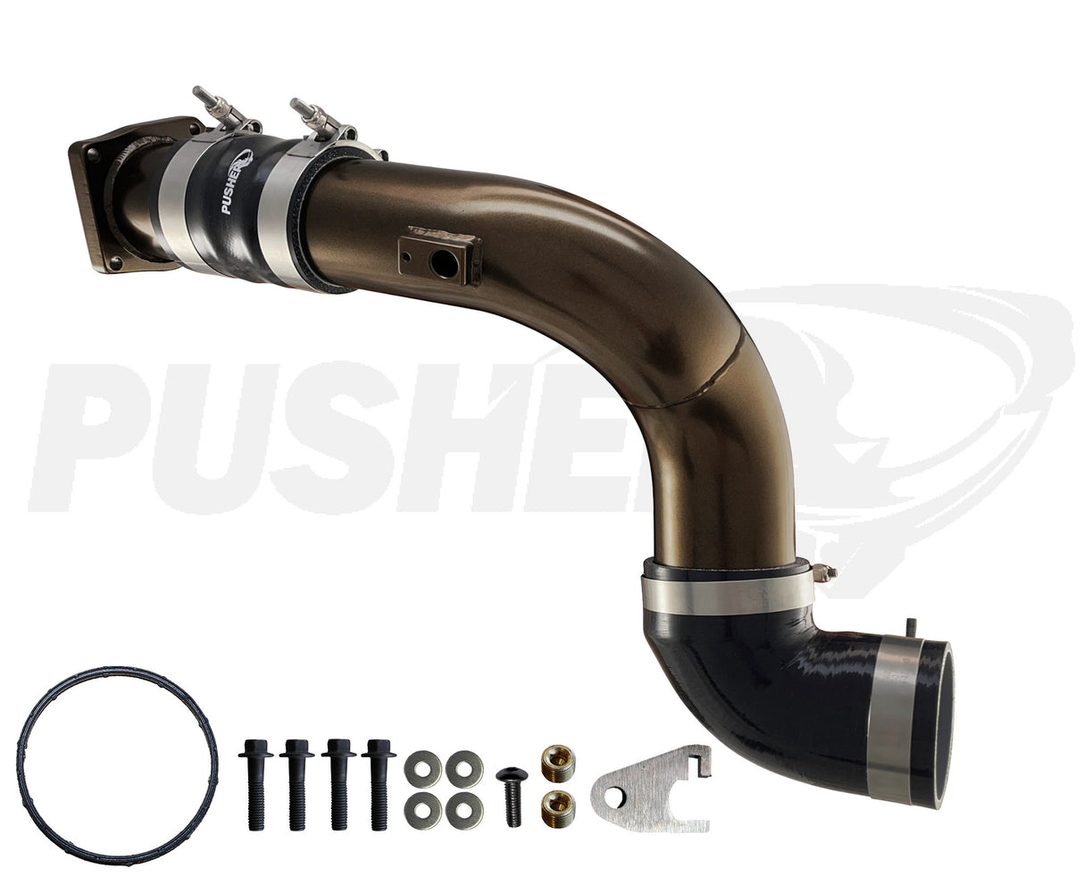 Pusher HD 3" Cold Side Charge Tube for 2011-16 Ford F250/350/450/550 6.7L Powerstroke w/ Throttle Valve Replacement - 2