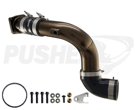 Pusher HD 3" Cold Side Charge Tube for 2011-16 Ford F250/350/450/550 6.7L Powerstroke w/ Throttle Valve Replacement - 2