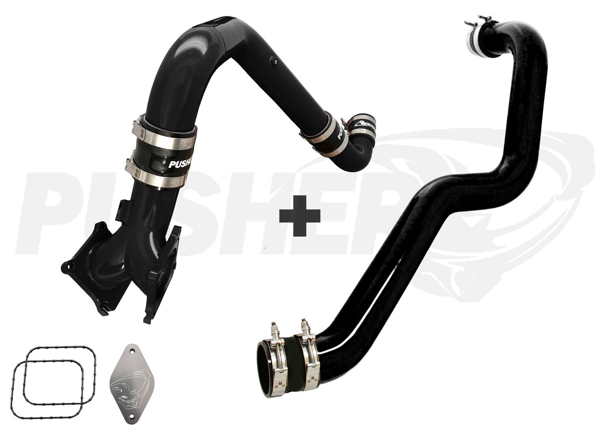 Pusher Supermax Intake System And Max 3 Driver Side Charge Tube For 2011 2016 Duramax Lml - 2
