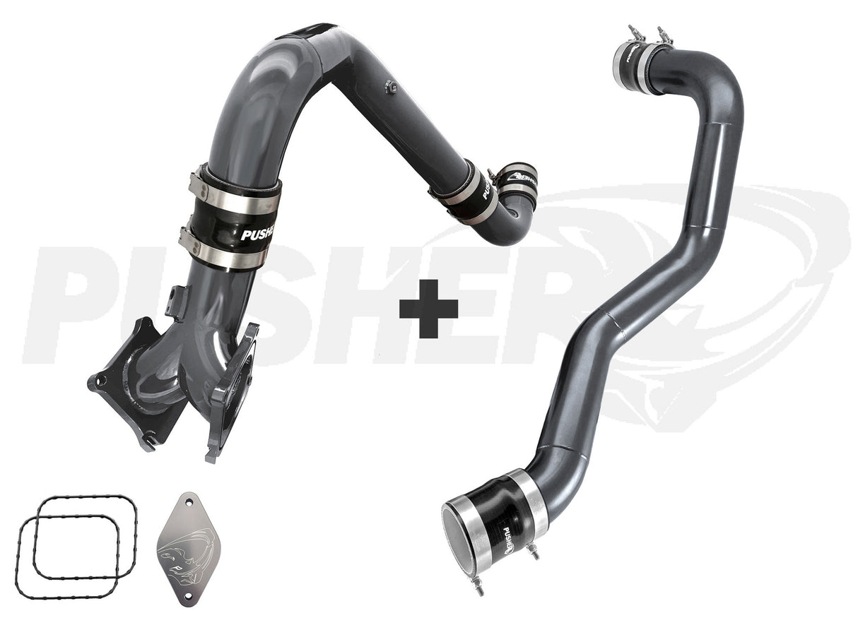 Pusher Supermax Intake System And Max 3 Driver Side Charge Tube For 2011 2016 Duramax Lml - 5