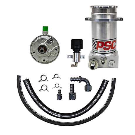 Remote-Fill Power Steering P Pump & Reservoir Kit - Street/Hot Rod