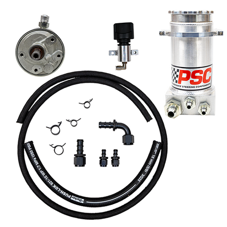 Remote-Fill Power Steering P Pump & Reservoir Kit - Street/Hot Rod