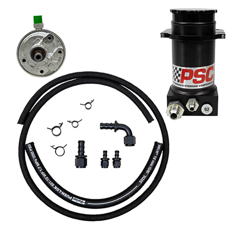 Remote-Fill Power Steering P Pump & Reservoir Kit - Street/Hot Rod