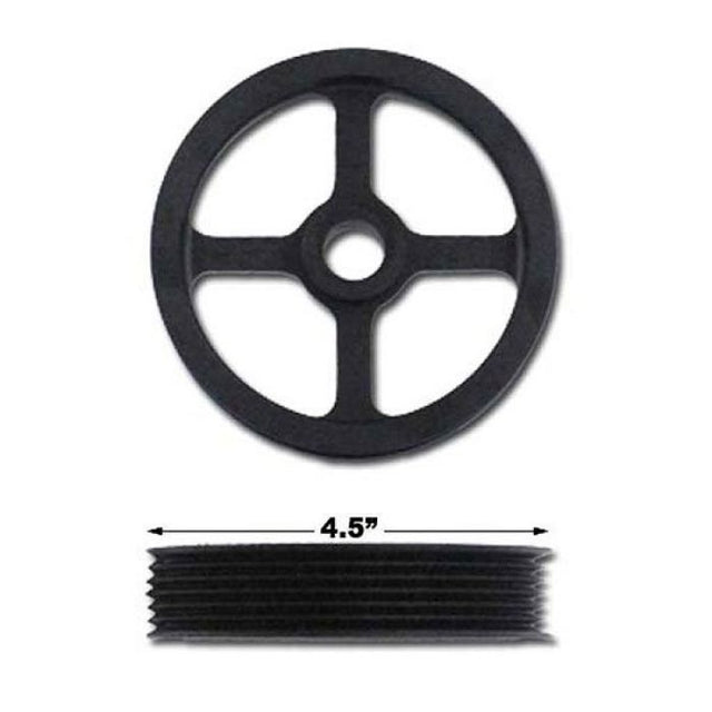 4.5" 6‑Rib Mopar Jeep Offset Overdrive Pulley