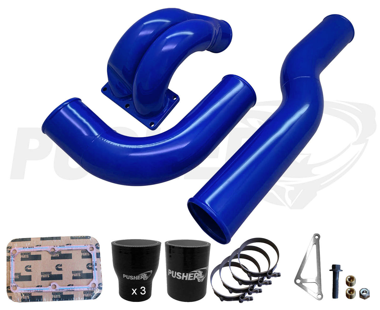 Pusher 3.5" MEGA Intake System with Passenger Side Intercooler Tube for 2010-2012 Ram 6.7L Cummins
