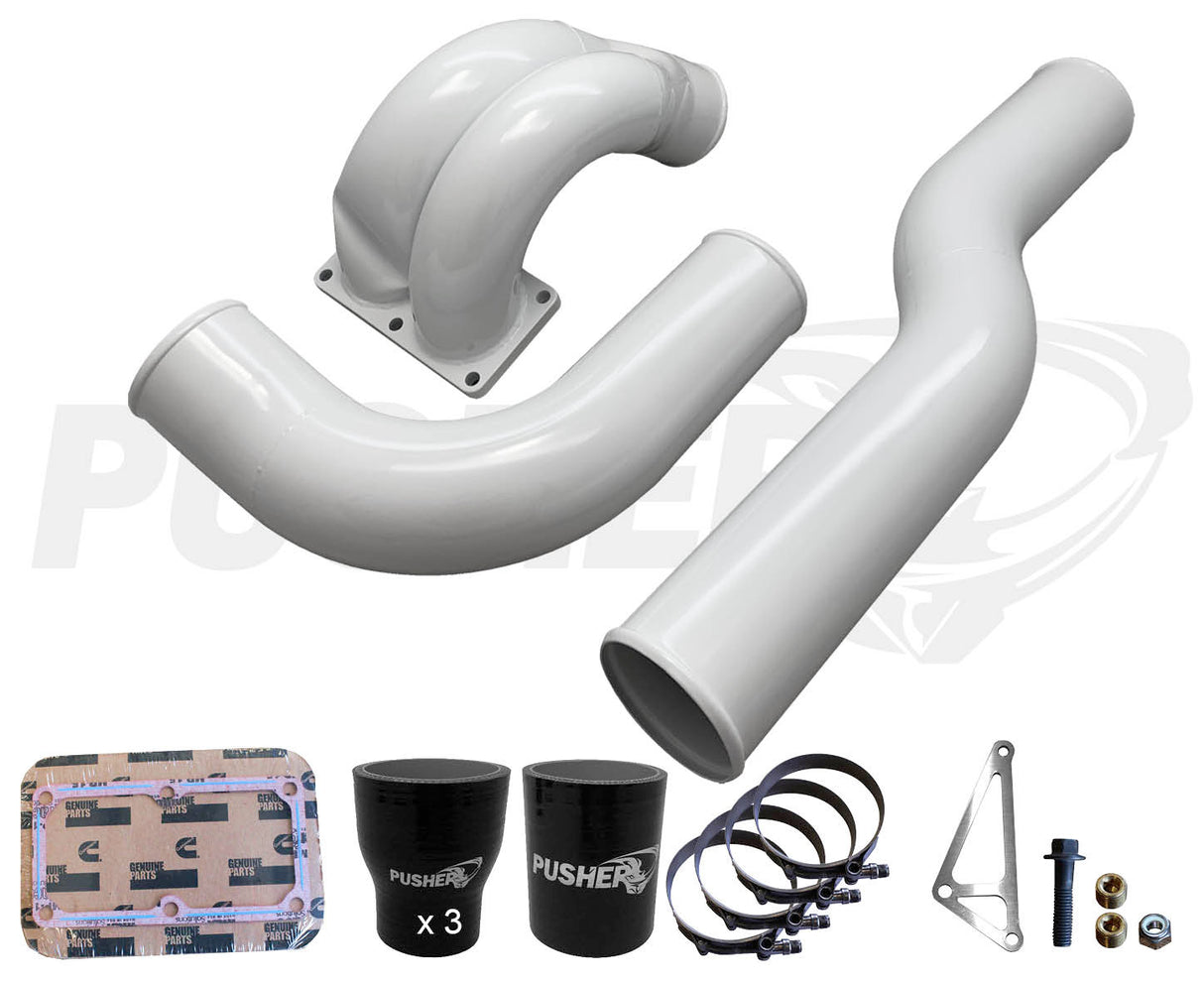 Pusher 3.5" MEGA Intake System with Passenger Side Intercooler Tube for 2010-2012 Ram 6.7L Cummins