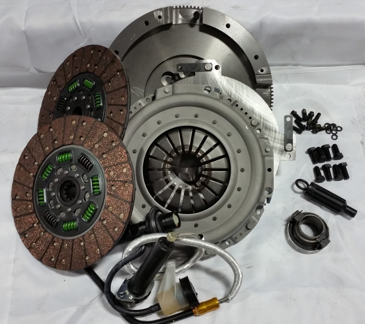 Valair 2019+ Ram 2500/3500 6.7L Cummins G56 Manual Swap Quiet Organic Spring Hub Dual Disc Clutch Kit (10-Bolt Crank) - 550HP/1100 ft-lb