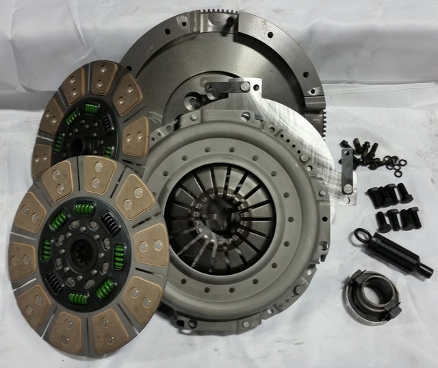 Valair 1994-2003 Dodge Ram 2500/3500 5.9L Cummins NV4500 5-Speed Quiet Ceramic Spring Hub Dual Disc Clutch Kit w/ Flywheel - 700HP/1400 ft-lb
