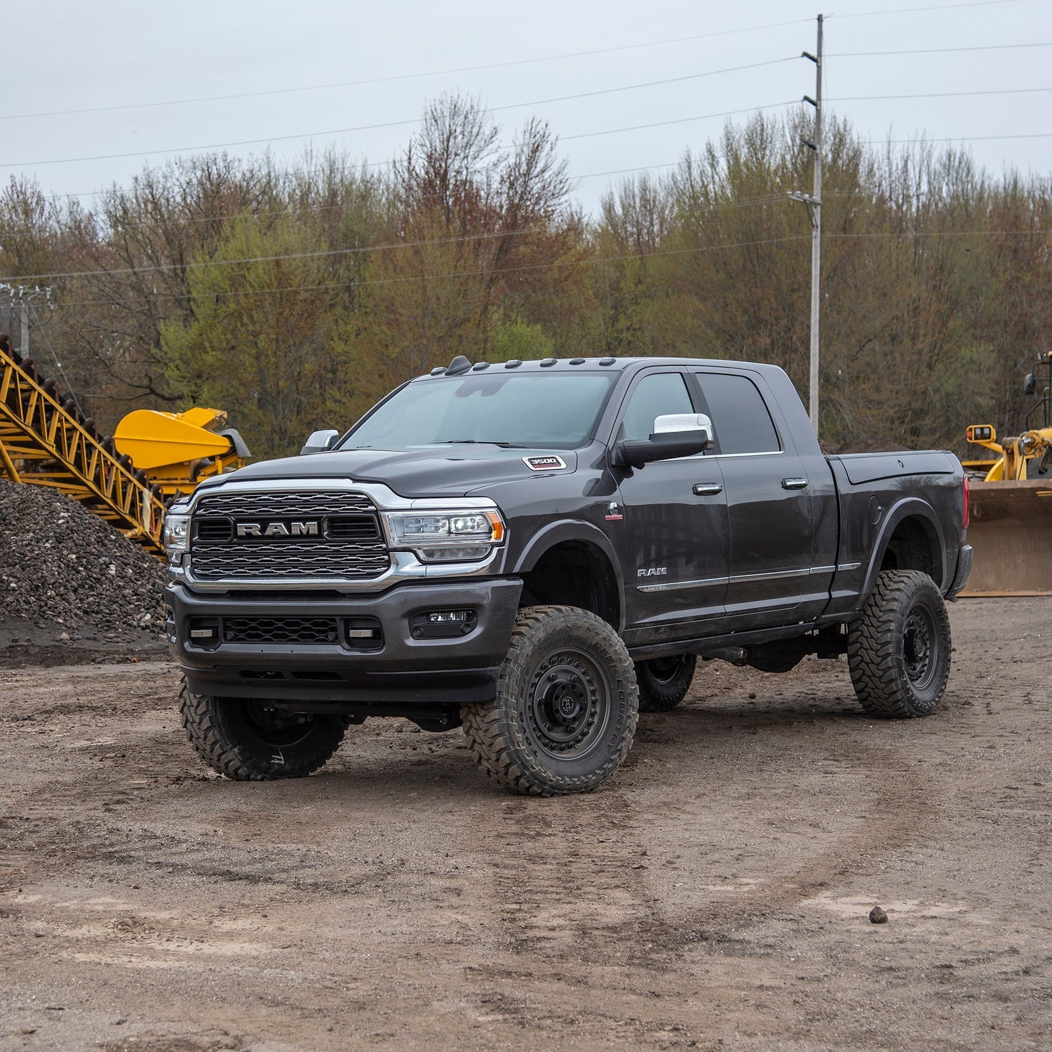 5.5-Inch Lift Kit w/ 4-Link for 2019-2024 Dodge Ram 3500 w/ Rear Air Ride 4WD GAS - NX2 Nitro Series