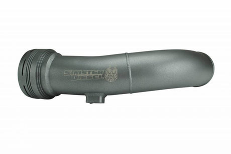 Sinister Diesel 17-21 Ford Powerstroke 6.7L Cold Side Charge Pipe - Gray