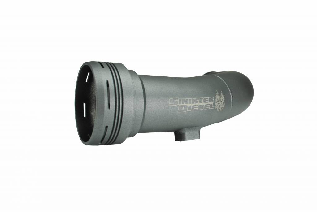 Sinister Diesel 17-21 Ford Powerstroke 6.7L Cold Side Charge Pipe - Gray