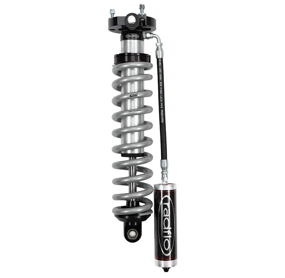 Radflo OE Replacement 2.5 Front Coilover Kit Ford Ranger 2019+ 3″ Lift With Remote Reservoir Extended
