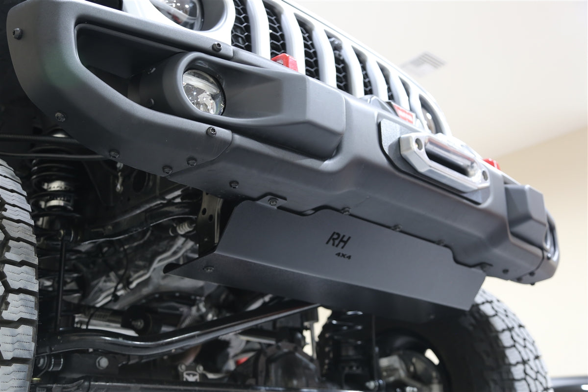 Rock Hard 4x4™ Sway Bar Motor Skid Plate for OEM Steel Bumper Jeep Wrangler JL and Gladiator JT 2018 - Current [RH-90511]