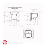 Baja Designs Universal S1 Flush Mount Bezel Kit