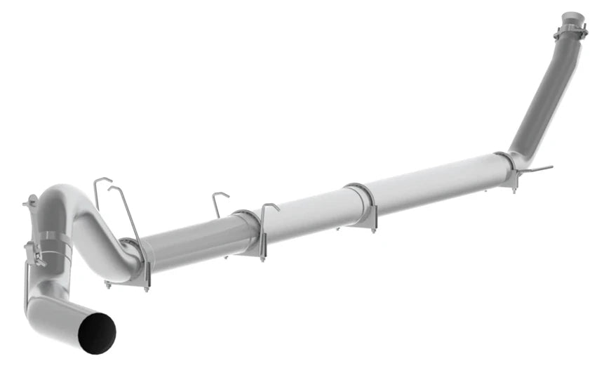 MBRP 5" Turbo Back, Single Side Exit, No Muffler, T409, 1994-2002 2500/3500 Cummins