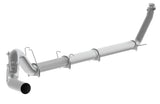 MBRP 5" Turbo Back, Single Side Exit, No Muffler, T409, 1994-2002 2500/3500 Cummins
