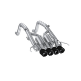 MBRP 14-19 Corvette 6.2L (NPP Models Only) T304SS 3in Cat-Back Dual Split w/ Quad Carbon Fiber Tips