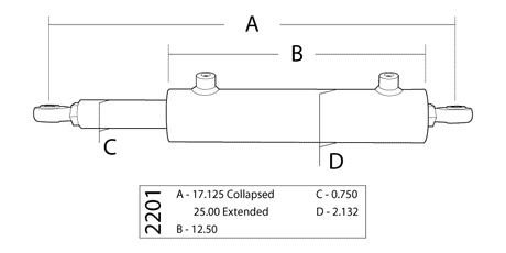 Single-Ended Cylinder Assist® Steering Cylinders & Kits