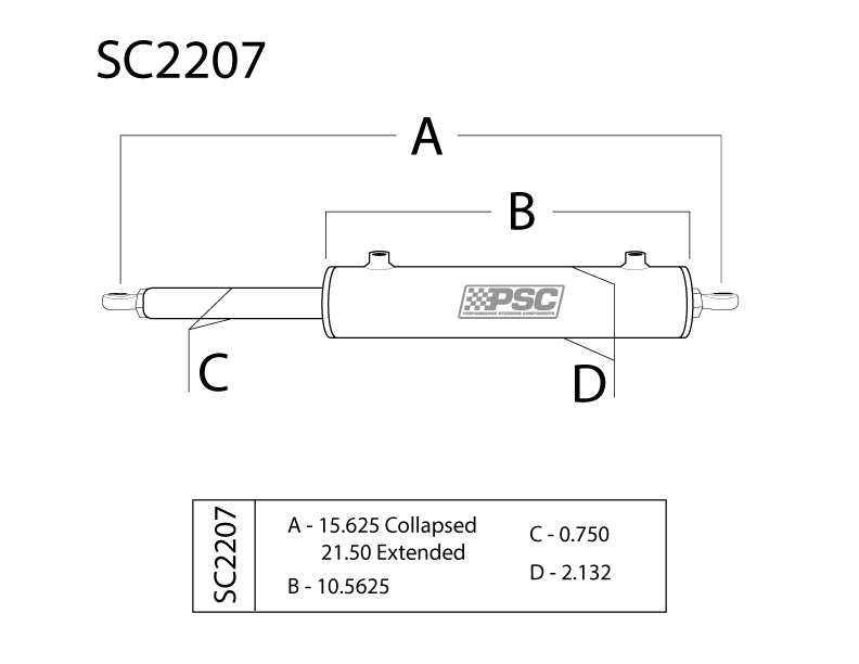 Single-Ended Cylinder Assist® Steering Cylinders & Kits