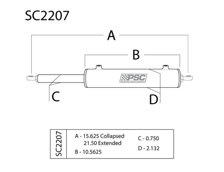 Single-Ended Cylinder Assist® Steering Cylinders & Kits