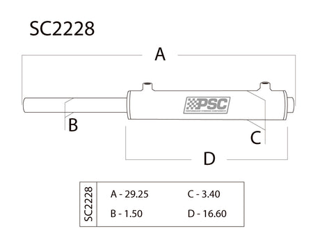 Double-Ended Full Hydraulic Steering Cylinders & Kits