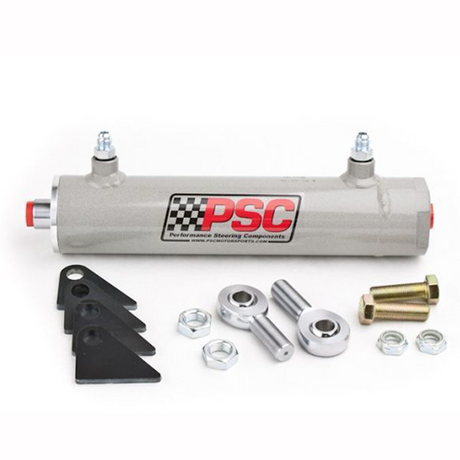 Single-Ended Full Hydraulic Steering Cylinder & Kit - 2.5" x 6"
