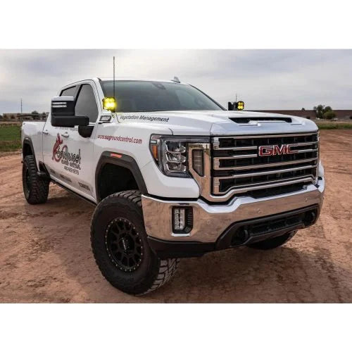 SDHQ BUILT A-PILLAR LIGHT MOUNTS 20-25 GM 2500HD / 3500