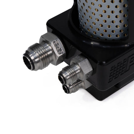 Pro Touring Billet Remote Power Steering Reservoir – Black Anodized