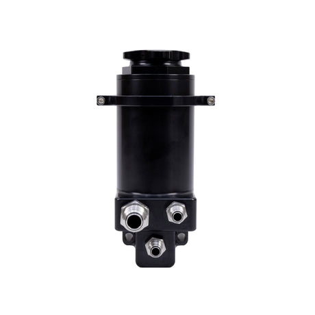 Pro Touring Billet Remote Power Steering Reservoir – Black Anodized