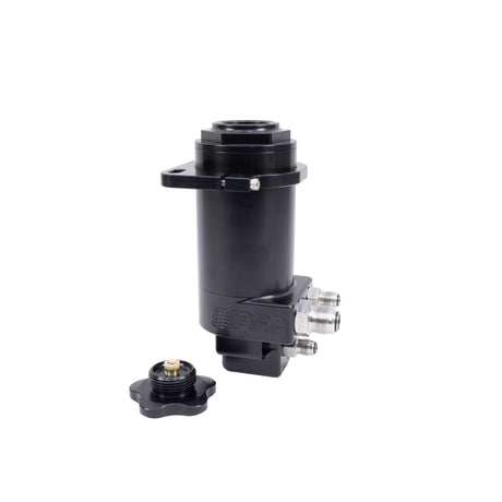 Pro Touring Billet Remote Power Steering Reservoir – Black Anodized