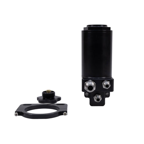 Pro Touring Billet Remote Power Steering Reservoir – Black Anodized