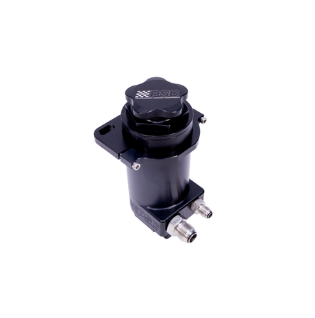 Pro Touring Billet Remote Power Steering Reservoir – Black Anodized