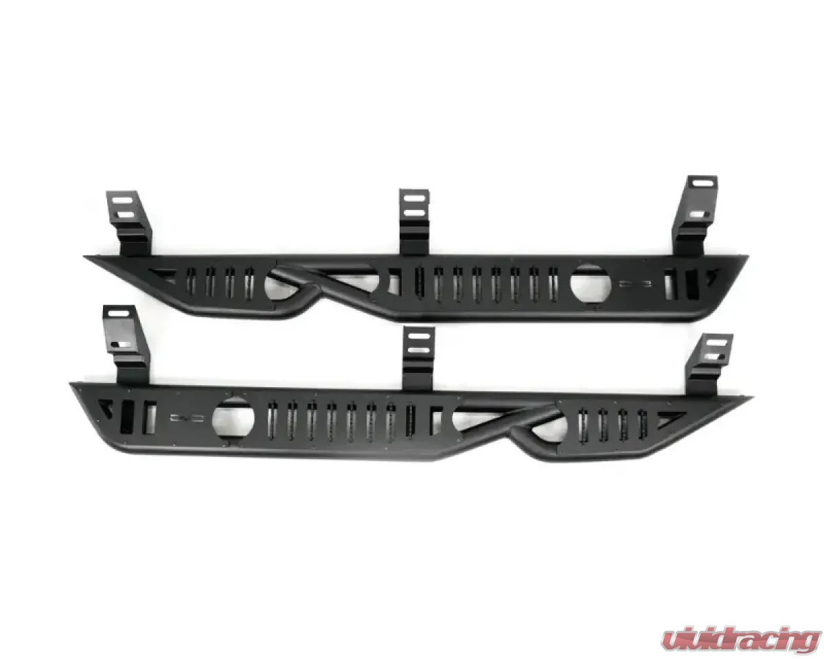 DV8 Offroad 24-25 Toyota Land Cruiser OE Plus Side Steps - Black Steel