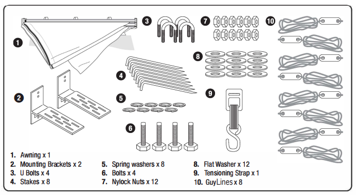 Body Armor 4x4 Universal Sky Ridge Mounting Brackets