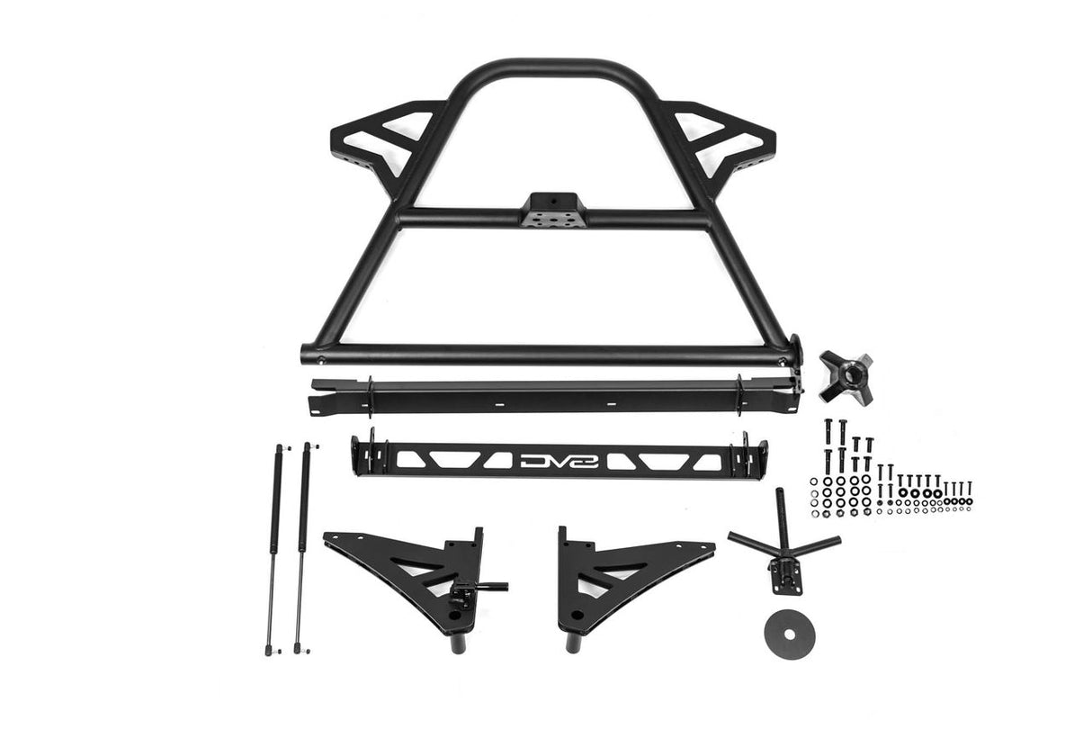 DV8 Offroad 2020+ Jeep Gladiator JT Adjustable In-Bed Tire Carrier
