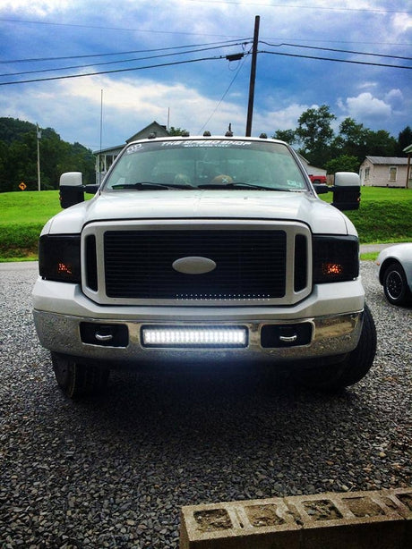 KD Fabworks 2005-2007 Ford Super Duty F-250/F-350/Excursion Bumper Brackets for 20" LED light bars