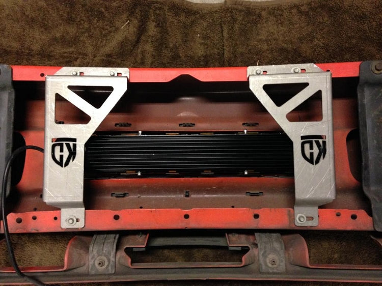 KD Fabworks 1999.5-2004 Ford Super Duty F-250/F-350/Excursion Bumper Brackets for 20" LED light bar