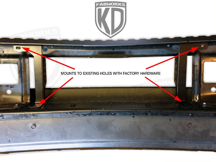 KD Fabworks 2011-2016 Ford Super Duty F-250/F-350 Bumper Brackets for 20" LED light bars