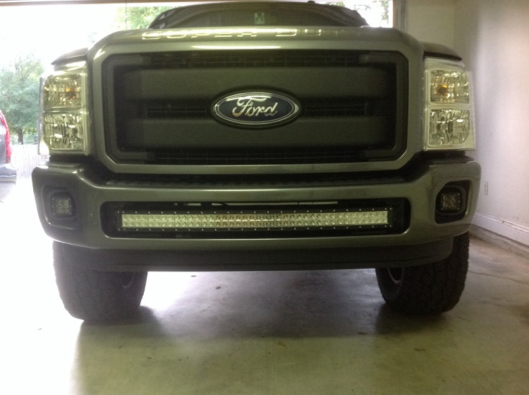 KD Fabworks 2011-2016 Ford Super Duty F-250/F-350 Bumper Brackets for curved 40" LED light bars