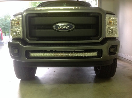 KD Fabworks 2011-2016 Ford Super Duty F-250/F-350 Bumper Brackets for curved 40" LED light bars