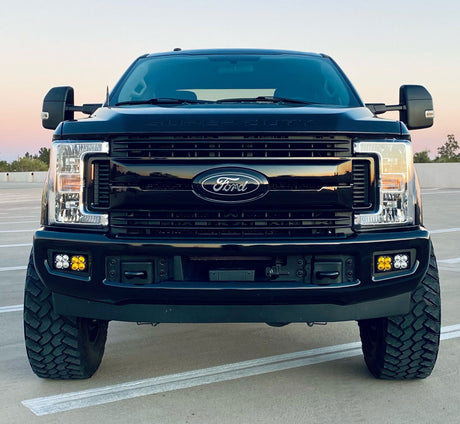 KD Fabworks 2017-2019 Ford Super Duty F-250/F-350 Dual Rigid D-Series/Baja Design Squadron Mounts