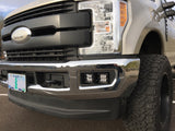 KD Fabworks 2017-2019 Ford Super Duty F-250/F-350 Dual Rigid D-Series/Baja Design Squadron Mounts
