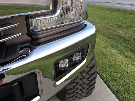 KD Fabworks 2017-2019 Ford Super Duty F-250/F-350 Dual Rigid D-Series/Baja Design Squadron Mounts