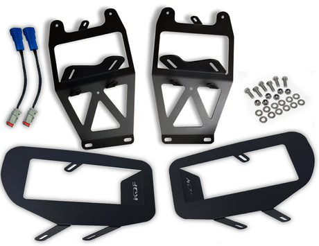 KD Fabworks 2017-2019 Ford Super Duty F-250/F-350 Dual Rigid D-Series/Baja Design Squadron Mounts