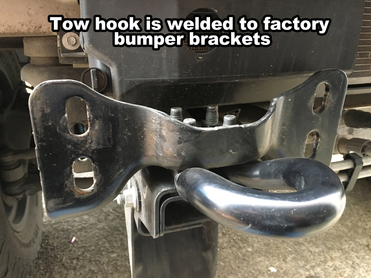KD Fabworks 2017+ Ford Super Duty F-250/F-350 Tow Hook Eliminator Brackets