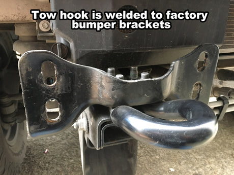 KD Fabworks 2017+ Ford Super Duty F-250/F-350 Tow Hook Eliminator Brackets