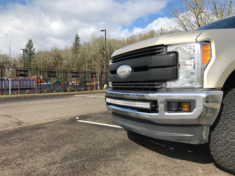 KD Fabworks 2017-2022 Ford Super Duty F-250/F-350 Bumper Brackets for curved 40"-42” LED light bars