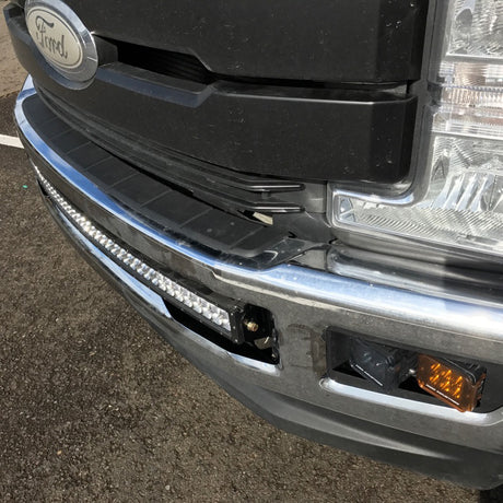 KD Fabworks 2017-2022 Ford Super Duty F-250/F-350 Bumper Brackets for curved 40"-42” LED light bars
