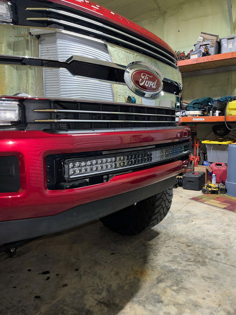 KD Fabworks 2017-2022 Ford Super Duty F-250/F-350 Bumper Brackets for curved 40"-42” LED light bars